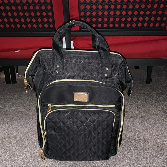 Women's Black Multi Compartment Backpack - Picture 8 of 12